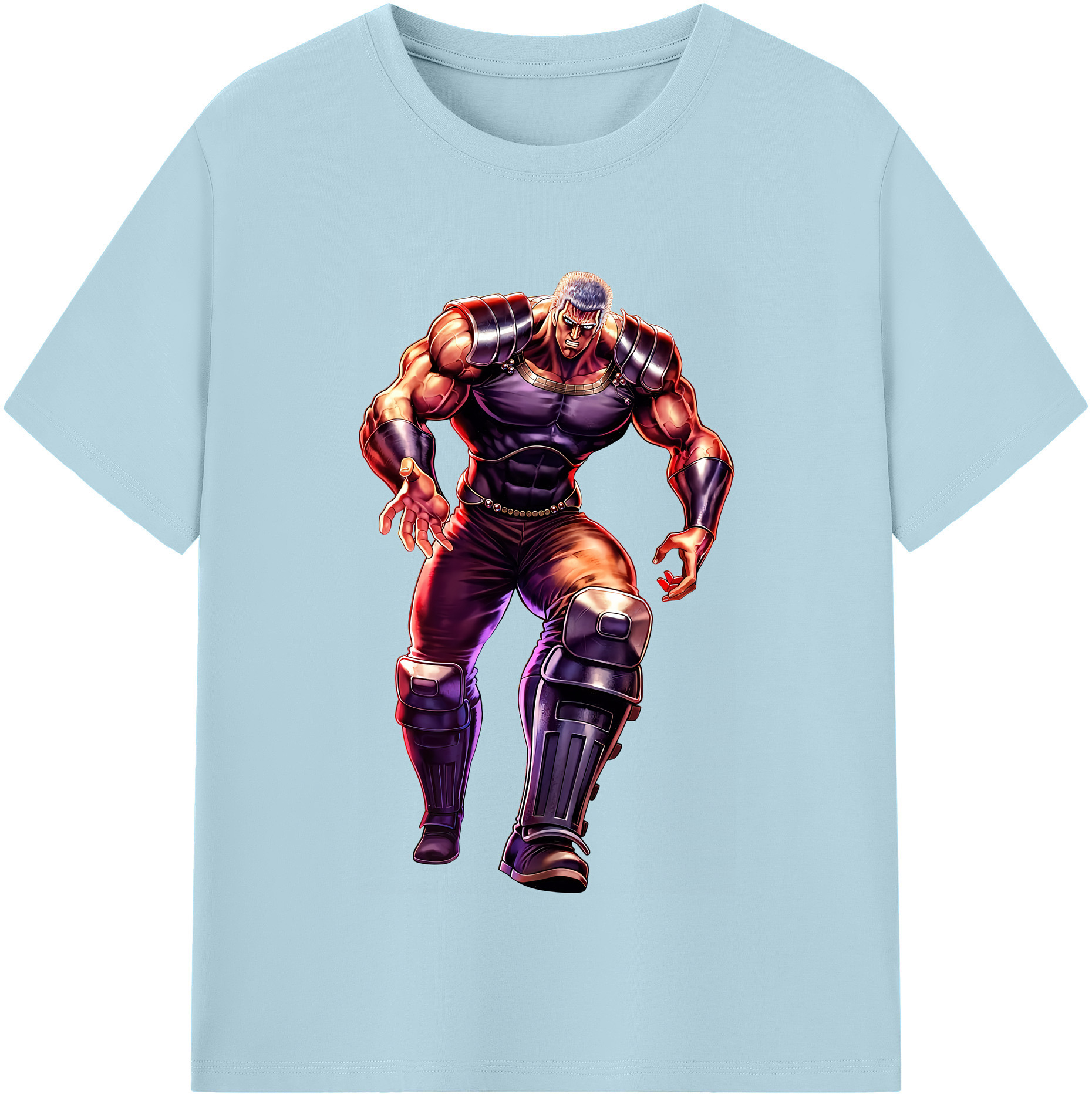 （画像用） 北斗の拳 Fist of the North Star 綿100％半袖Tシャツ（フロントプリント）